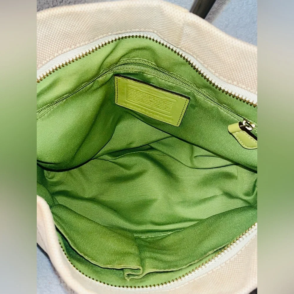 COACH Vintage Carly Canvas/Leather Handbag - Picture 8 of 13